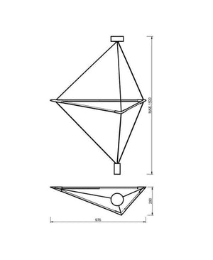 ELECTRA BÜYÜK BOY SİYAH KROM SARKIT