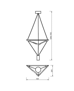 ELECTRA KÜÇÜK BOY SİYAH KROM SARKIT