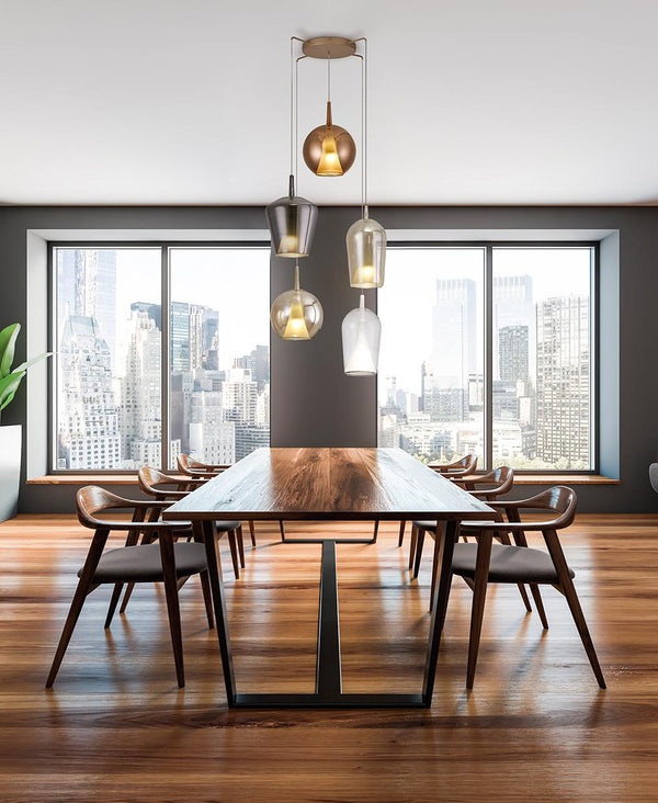 ELSA RENKLİ CAM AVİZE