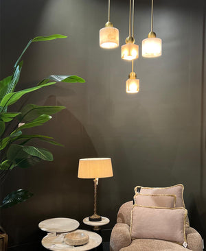 ETRUSCAN YUVARLAK MERMER SARKIT