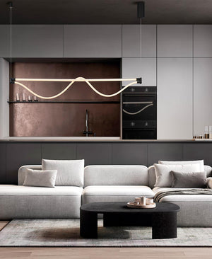 Fugaz Altın Uzun Avize