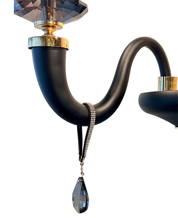 GAUGUIN SİYAH KRİSTAL APLİK