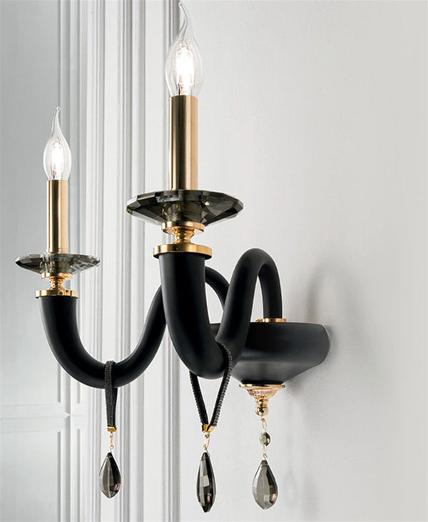 GAUGUIN SİYAH KRİSTAL APLİK