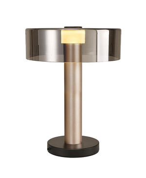 GIN BÜYÜK BOY SİYAH-ALTIN MASA LAMBASI