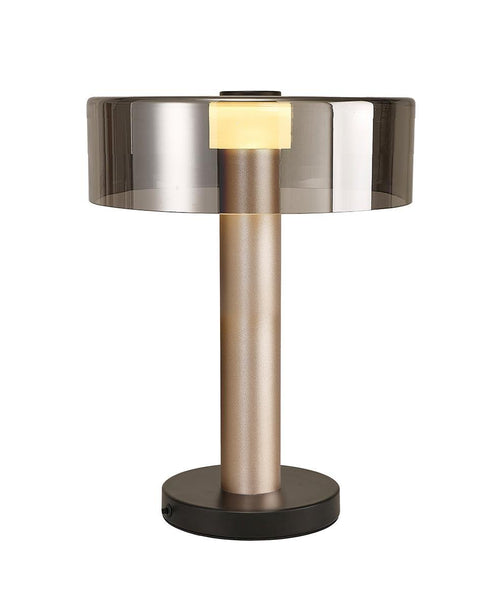 GIN BÜYÜK BOY SİYAH-ALTIN MASA LAMBASI