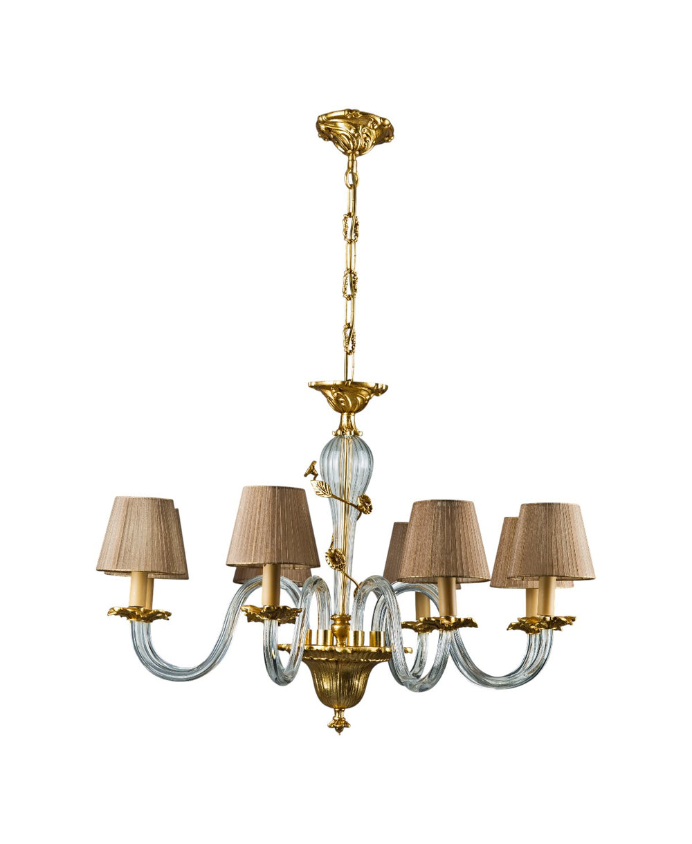 Gisele 8-Arm Chandelier with Shade