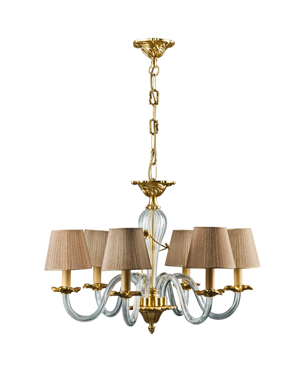 Gisele 6-Arm Chandelier with Shade
