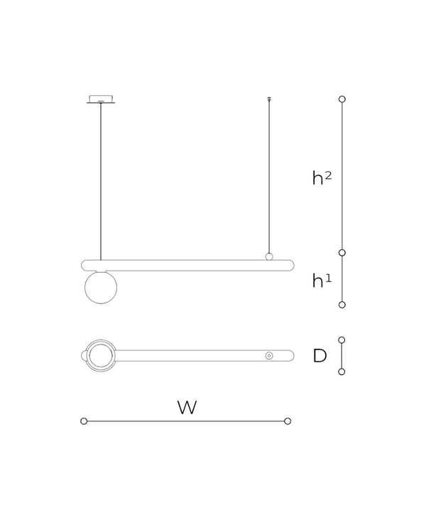 Gocce Beyaz Yatay Sarkıt