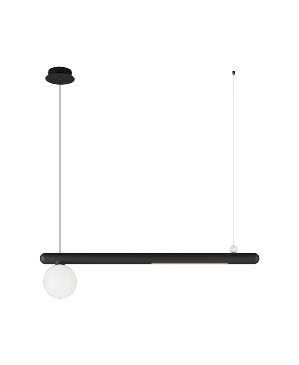 Gocce Dark Grey Horizontal Pendant