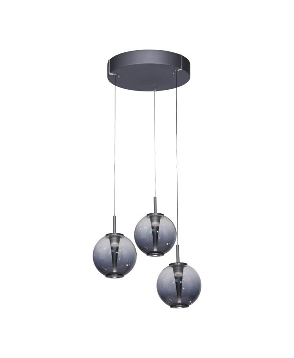 Pure E-Infinity Round Mystic Grey Pendant