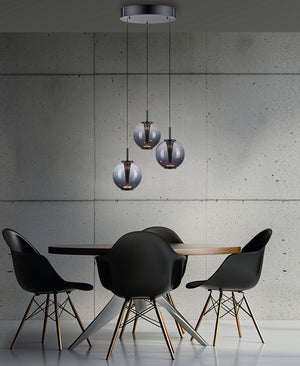 Pure E-Infinity Round Mystic Grey Pendant