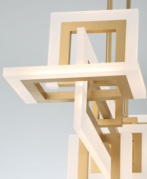 Inizio Matte Gold Chandelier