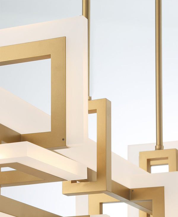 Inizio Matte Gold Chandelier