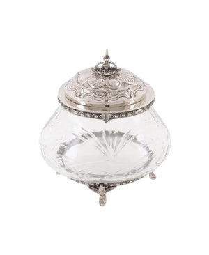 Kapaklı Cam Sunumluk 23 cm