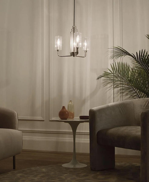 KIMROSE 3 KOLLU NİKEL AVİZE