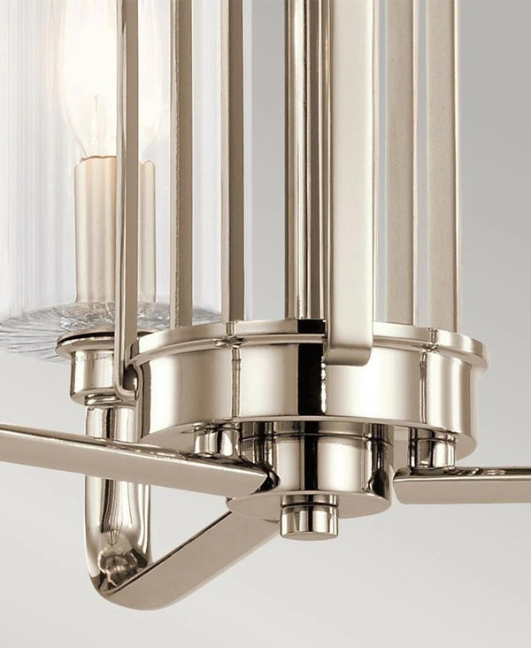 KIMROSE 3 KOLLU NİKEL AVİZE