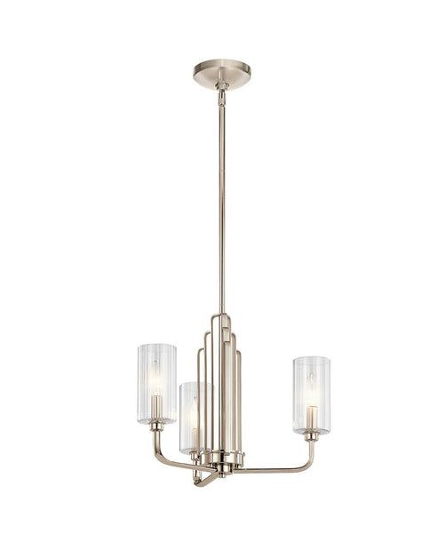 KIMROSE 3 KOLLU NİKEL AVİZE