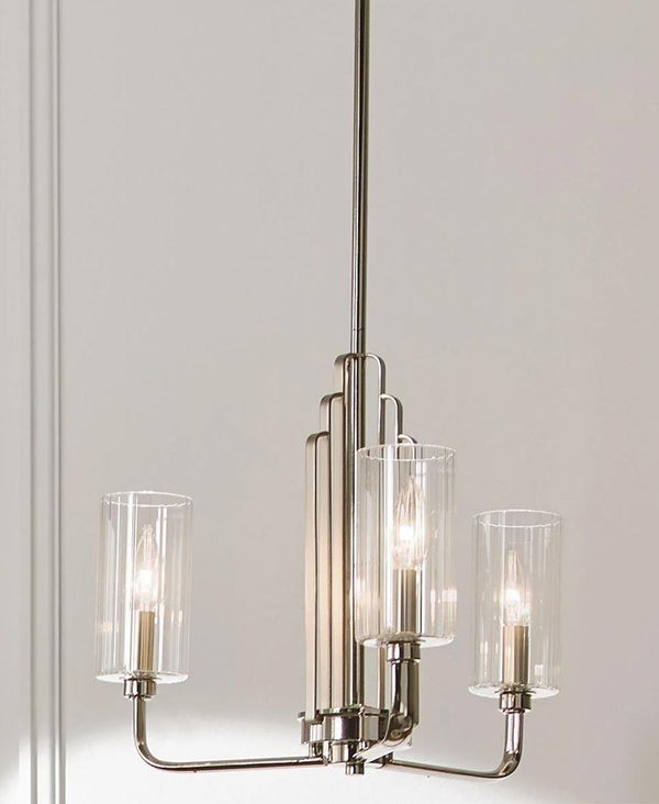 KIMROSE 3 KOLLU NİKEL AVİZE