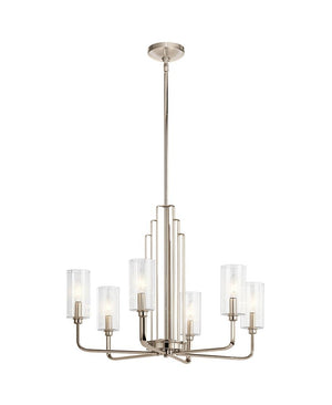 KIMROSE 6 KOLLU NİKEL AVİZE