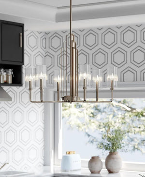 KIMROSE 6 KOLLU NİKEL AVİZE