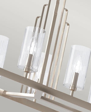 KIMROSE DİKDÖRTGEN NİKEL AVİZE