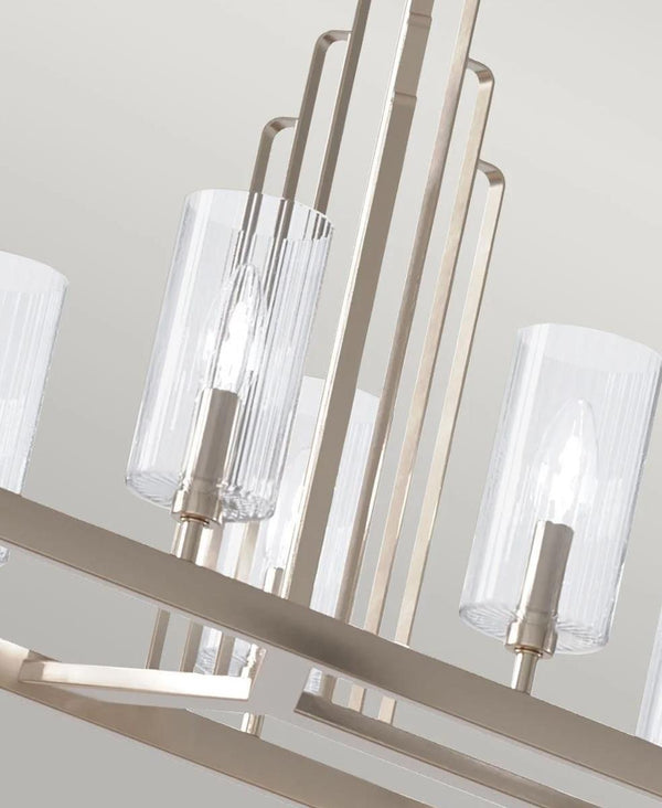 KIMROSE DİKDÖRTGEN NİKEL AVİZE