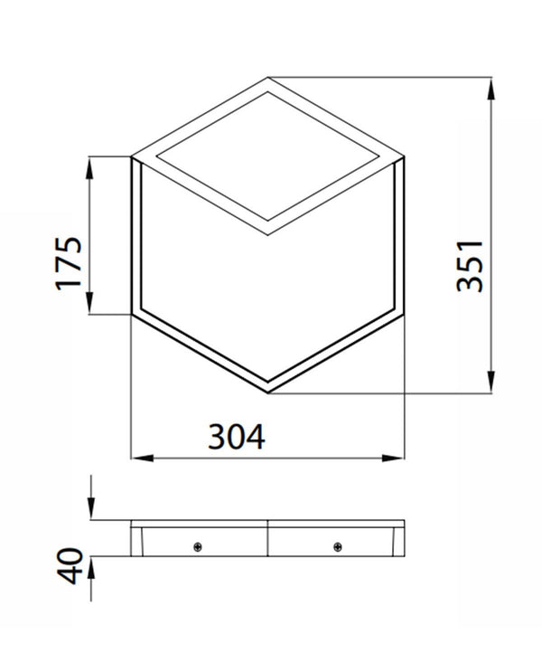 Kubick Küçük Boy Si̇yah Apli̇k/Plafonyer