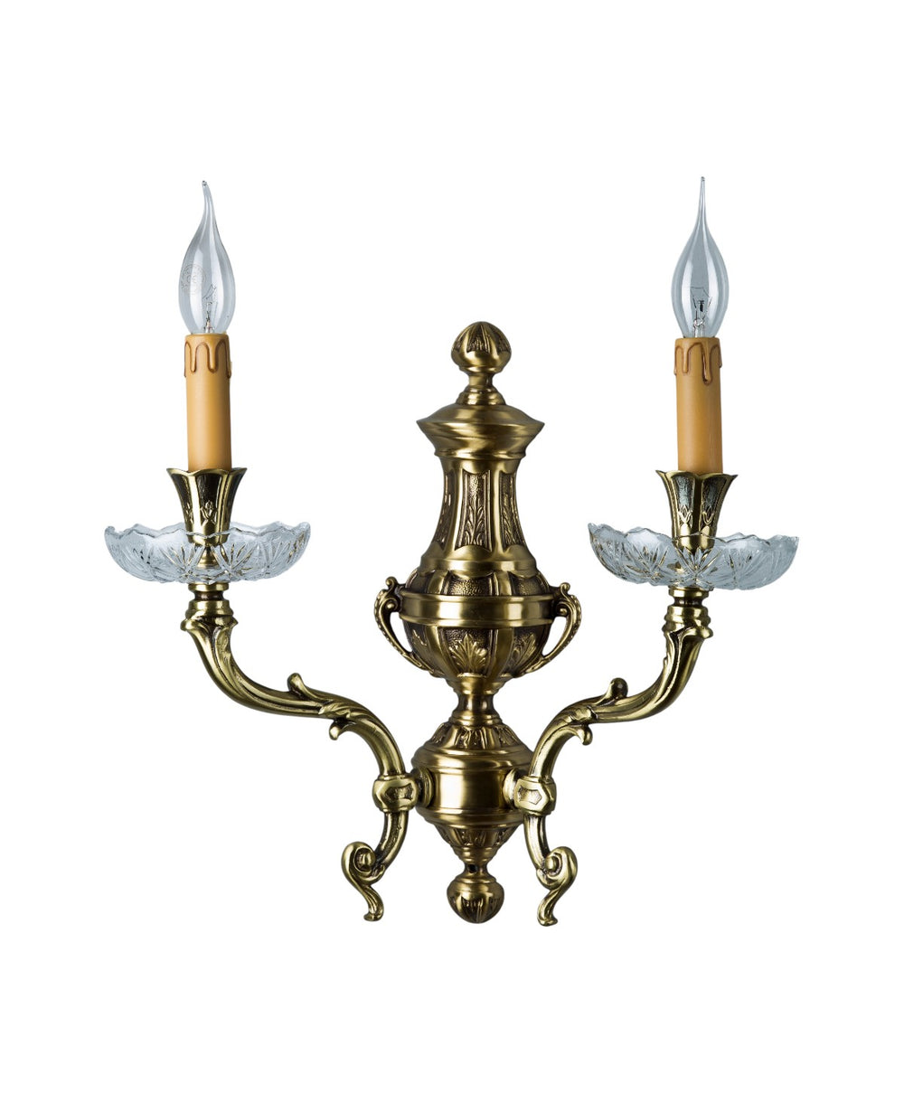 Lenoir Distressed Brass Sconce