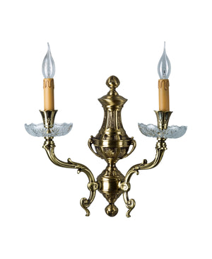 Lenoir Distressed Brass Sconce