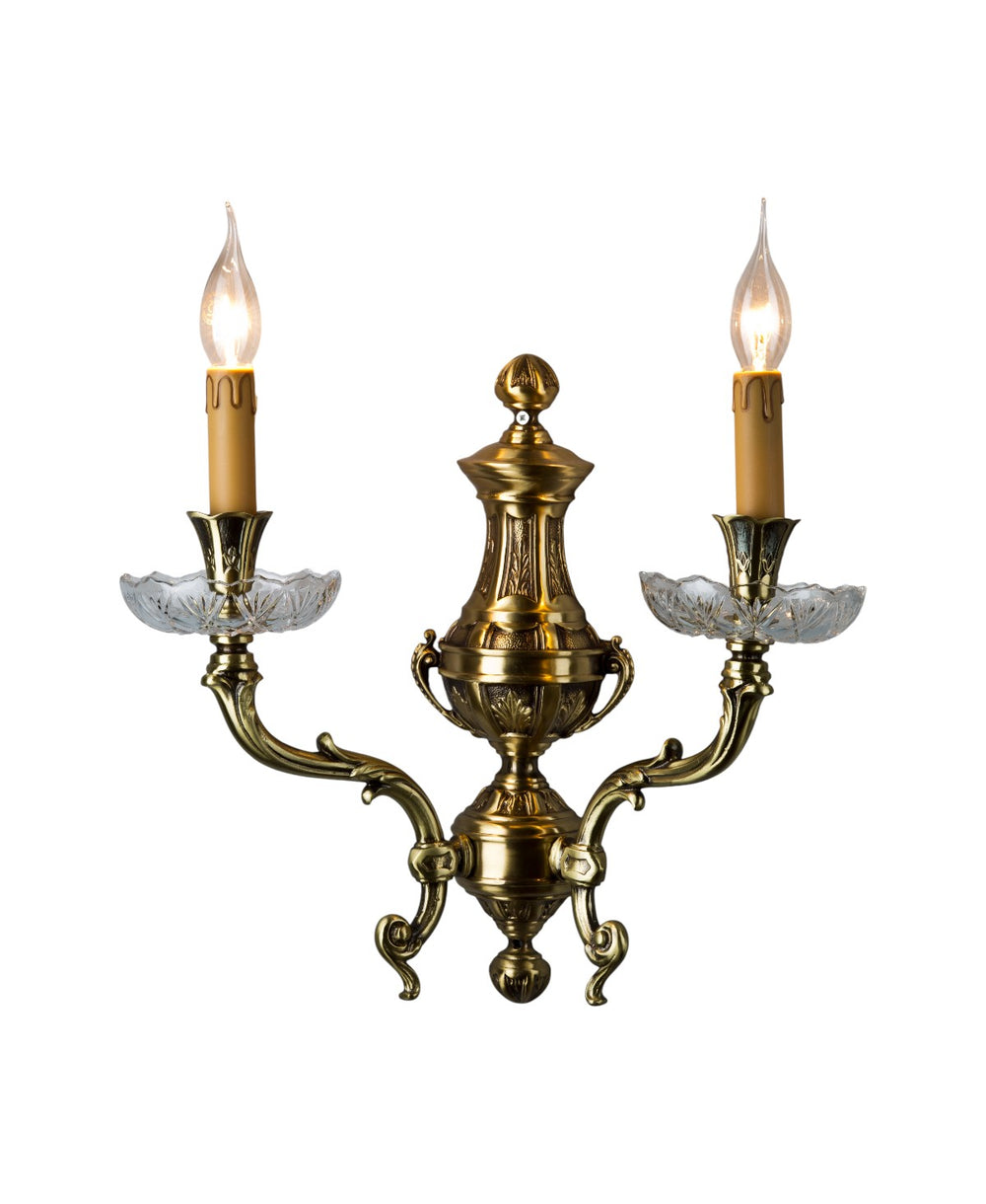 Lenoir Distressed Brass Sconce