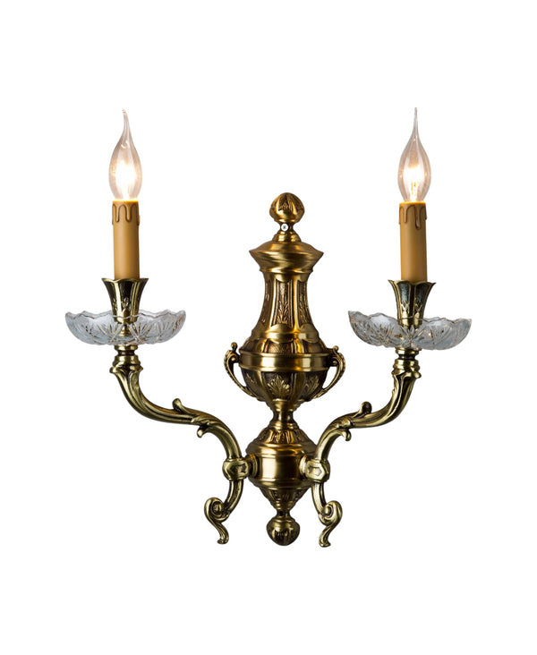 Lenoir Distressed Brass Sconce
