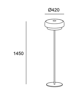 Levels 2 Bodies Füme Renk Lambader