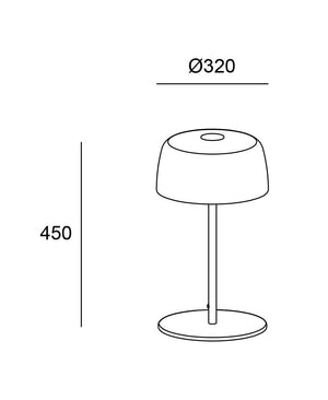Levels 32 cm Yeşil Renk Masa Lambası