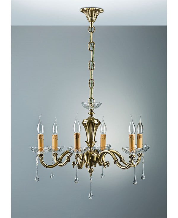 LICIO 6 KOLLU TAŞLI AVİZE