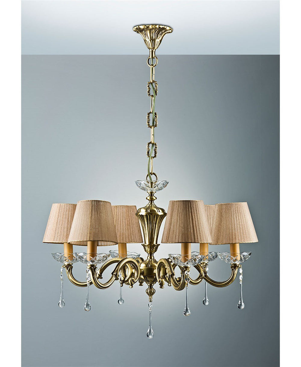 LICIO 6 KOLLU TAŞLI AVİZE