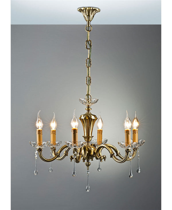 LICIO 6 KOLLU TAŞLI AVİZE