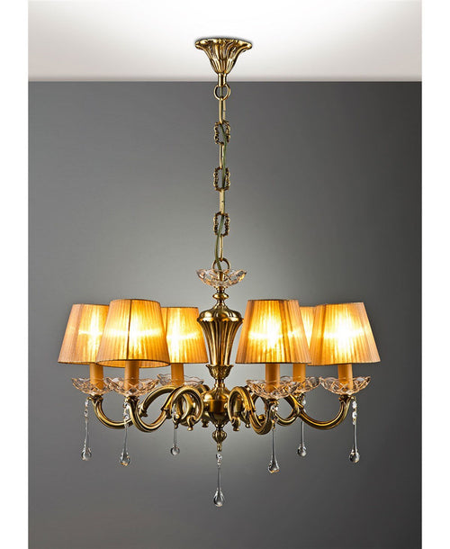 LICIO 6 KOLLU TAŞLI AVİZE