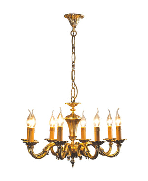 Licio 8-Arm Gold/Silver Leaf Chandelier
