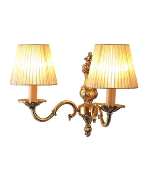 Licio Hat Gold/Silver Leaf Double Wall Sconce