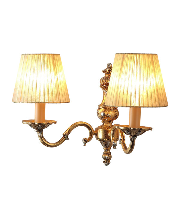 Licio Hat Gold/Silver Leaf Double Wall Sconce