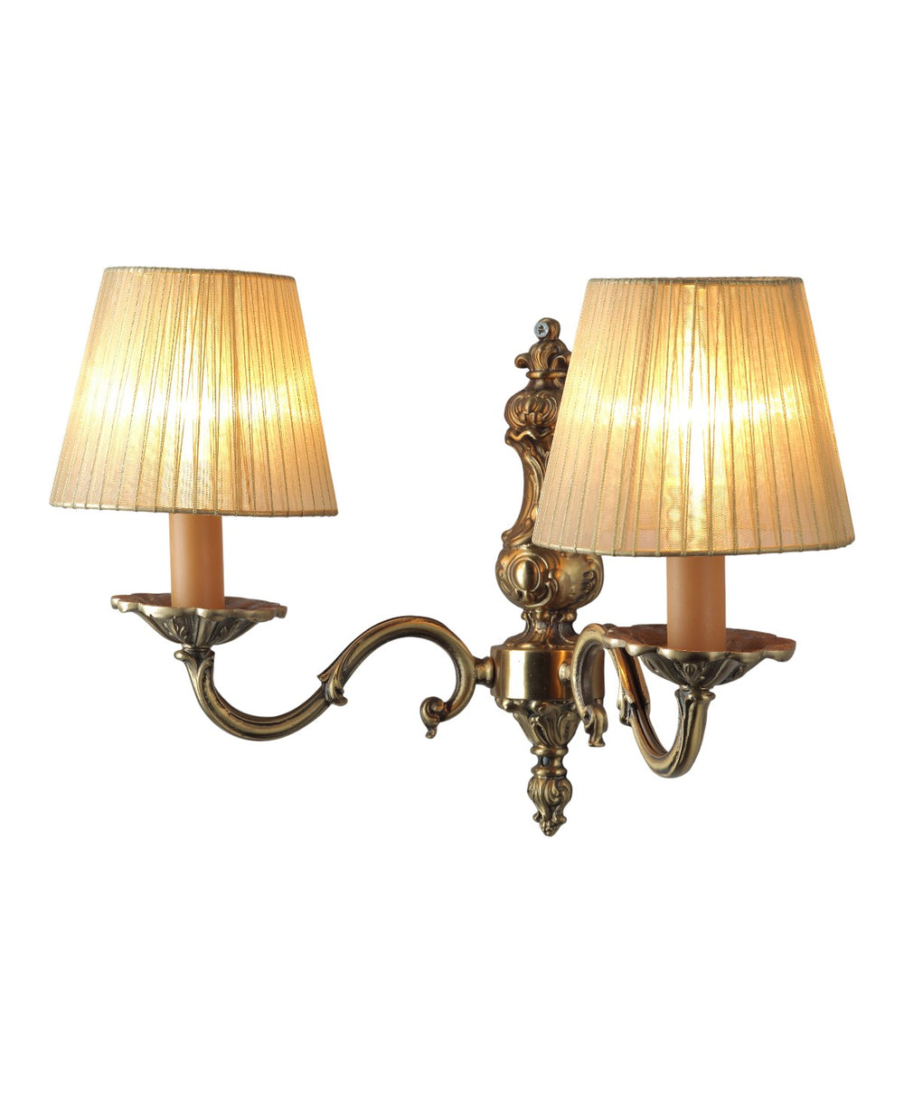 Licio Şapkalı Eskitme Pirinç İkili Aplik