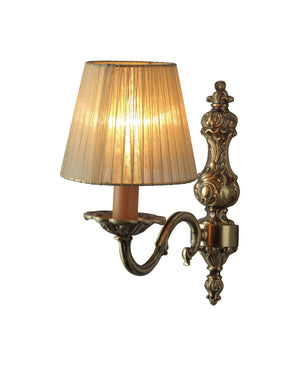 Licio Antiqued Brass Single Wall Sconce with Shade