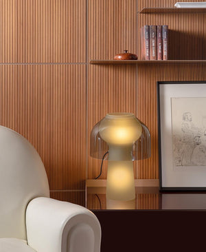 Lilly Füme Cam Masa Lambası