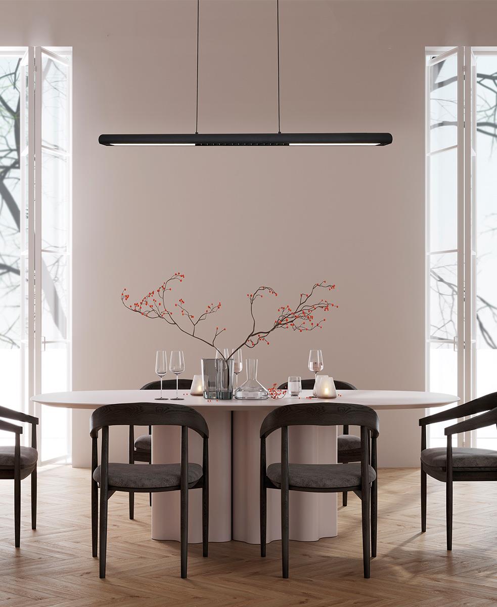 Lineal 120 cm Süspansiyonlu Siyah Sarkıt