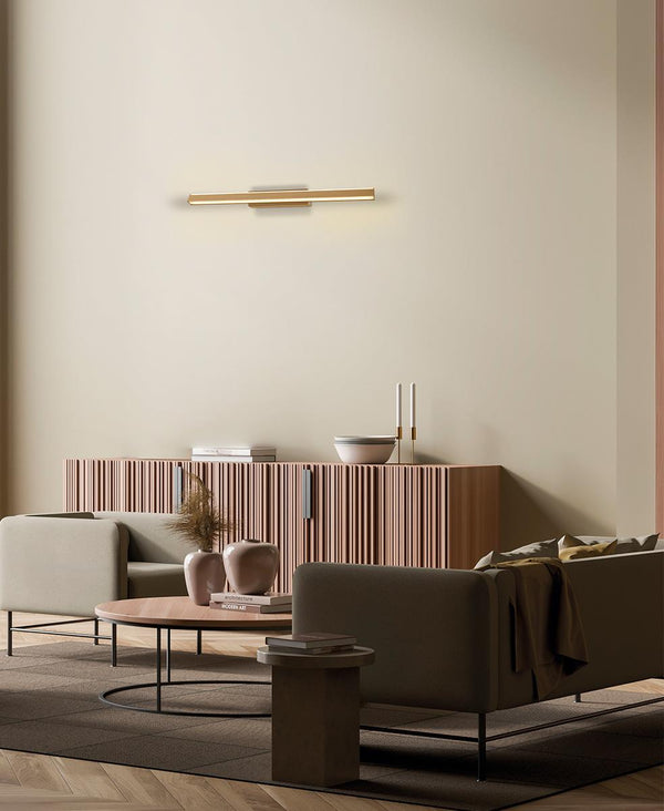 Lineal 60 cm Mat Altın Aplik