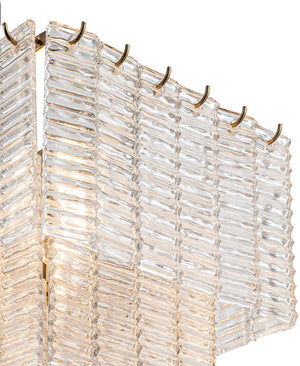 Malia 103 cm Dikdörtgen Cam Avize