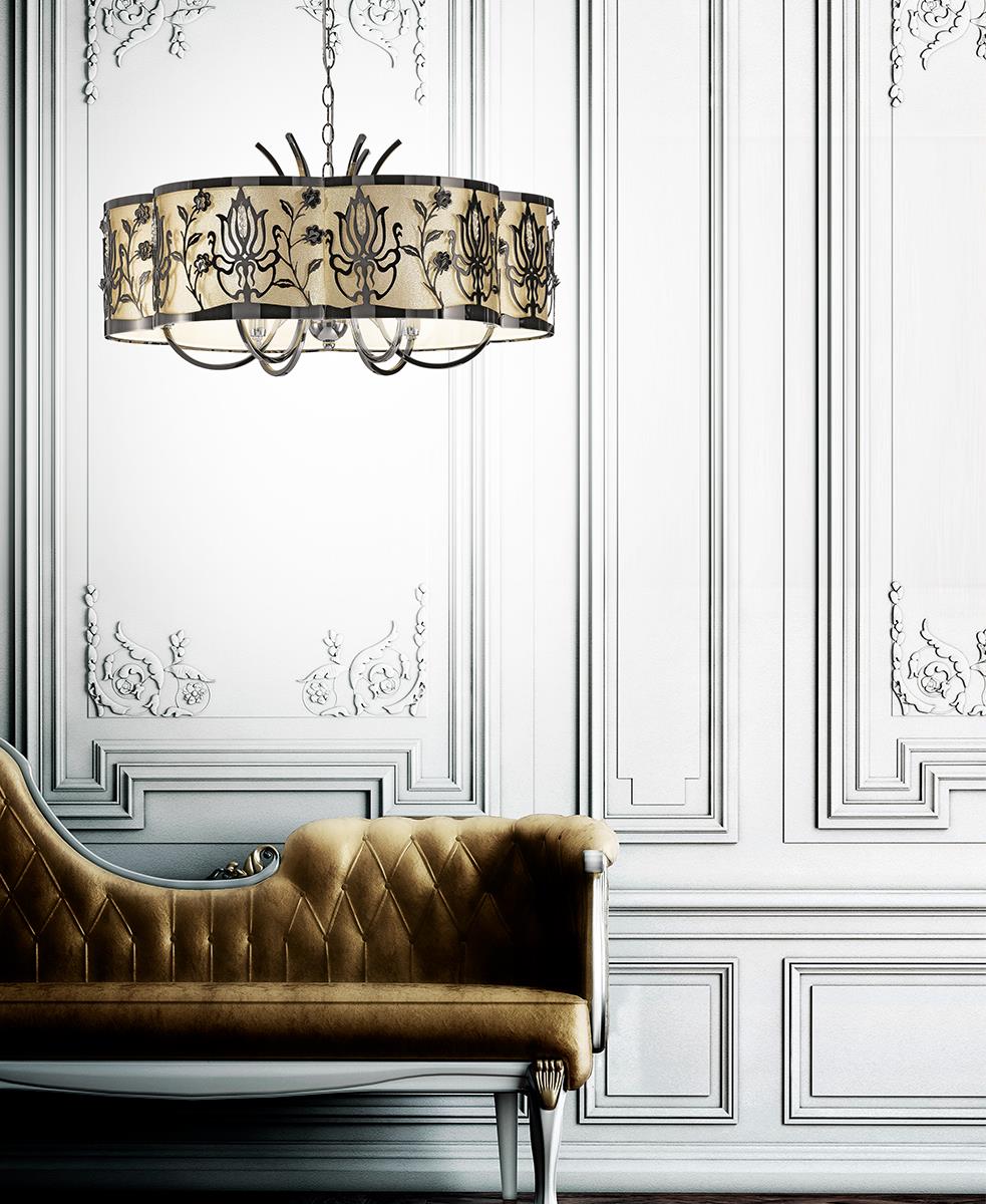 Margot Siyah Nikel Avize