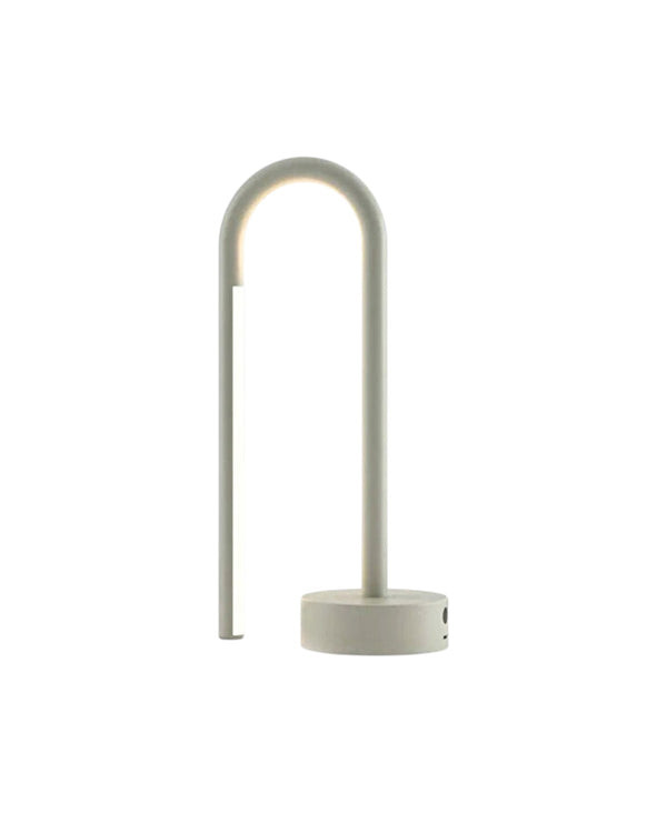 Mini Bow Gri Şarjlı Masa Lambası