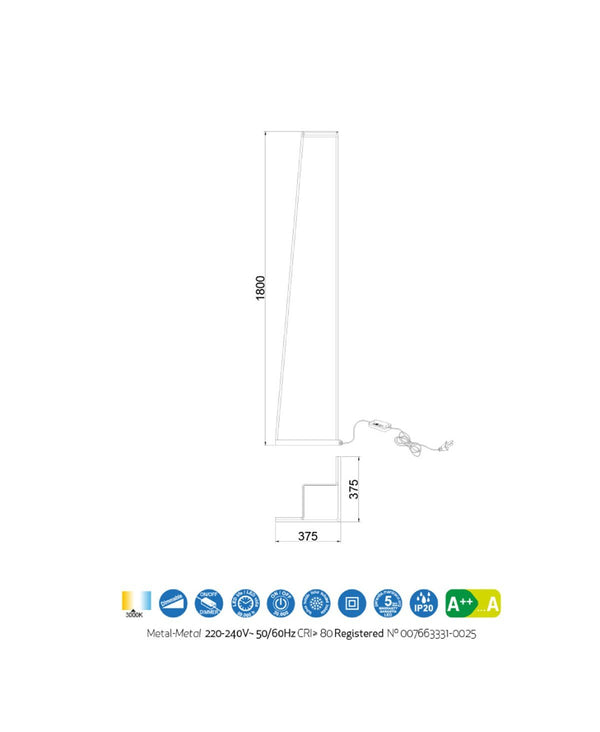Minimal Altın Lambader