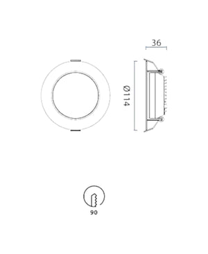 Nasao Beyaz 12W Spot